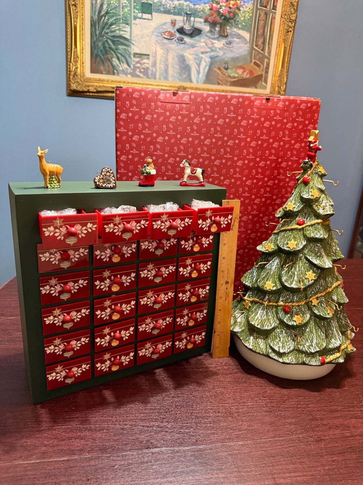 VILLEROY & BOCH, CHRISTMAS TOYS MEMORY ADVENT CALENDAR TREE NEW IN BOX NIB