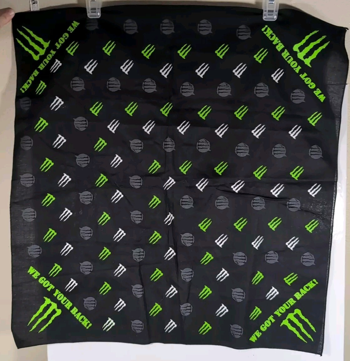 Monster Energy Drink Logo Black Design Pattern Bandana 21\