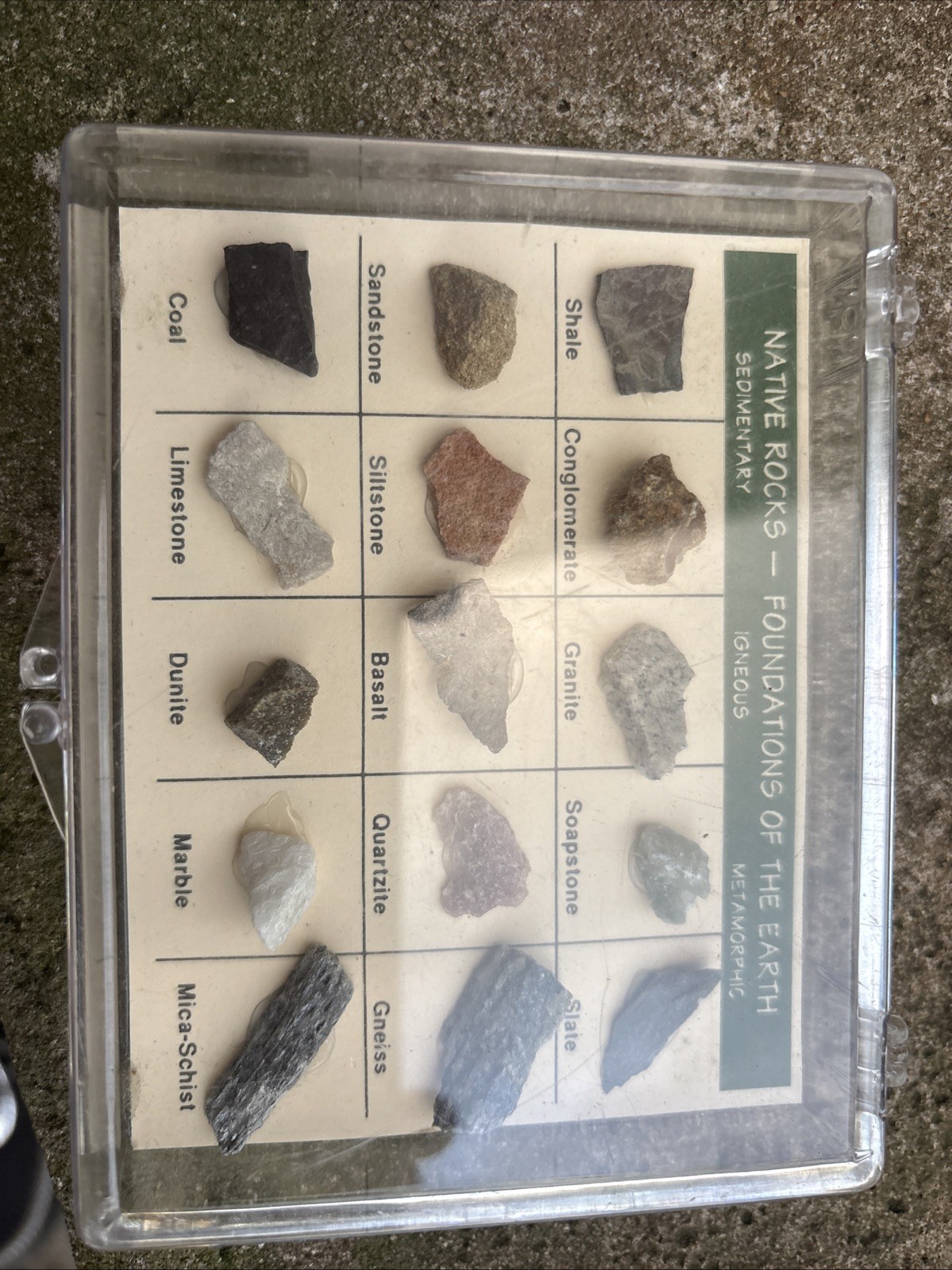 Vintage Rock Collection and ID Card Native Rocks Foundation of the Earth Vintage Rock Collection and ID Card Native Rocks Foundation of the Earth