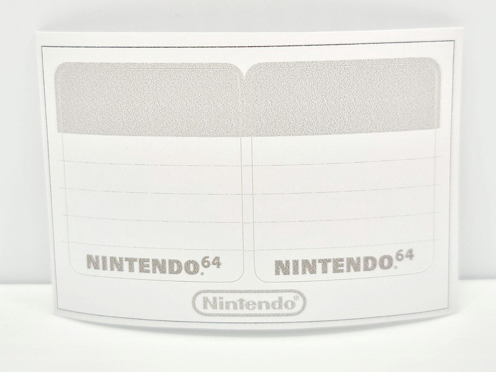 Fan Art- Nintendo 64 Controller Pak NUS-004 Memory Card Replacement Label Fan Art- Nintendo 64 Controller Pak NUS-004 Memory Card Replacement Label