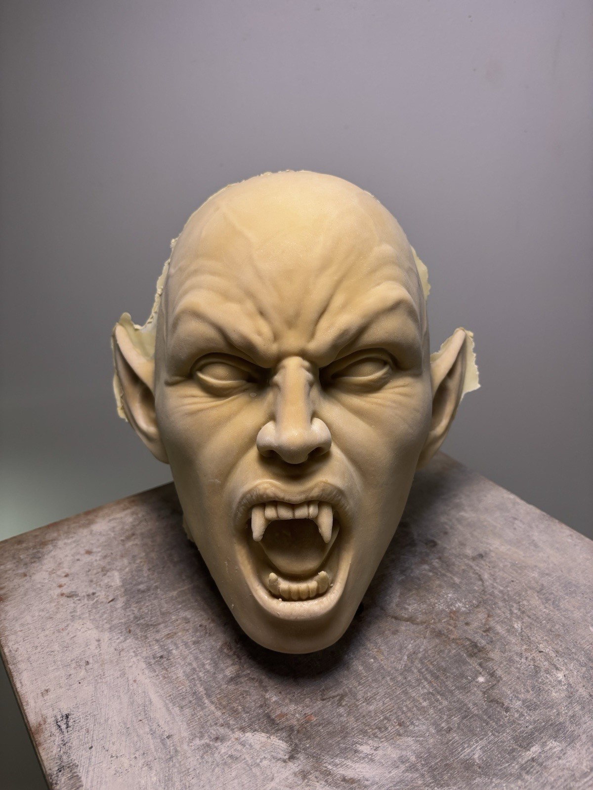 Very Rare Blank Jordu Schell Thick Cast Latex Vampire Bride Display Mask Foamed Very Rare Blank Jordu Schell Thick Cast Latex Vampire Bride Display Mask Foamed