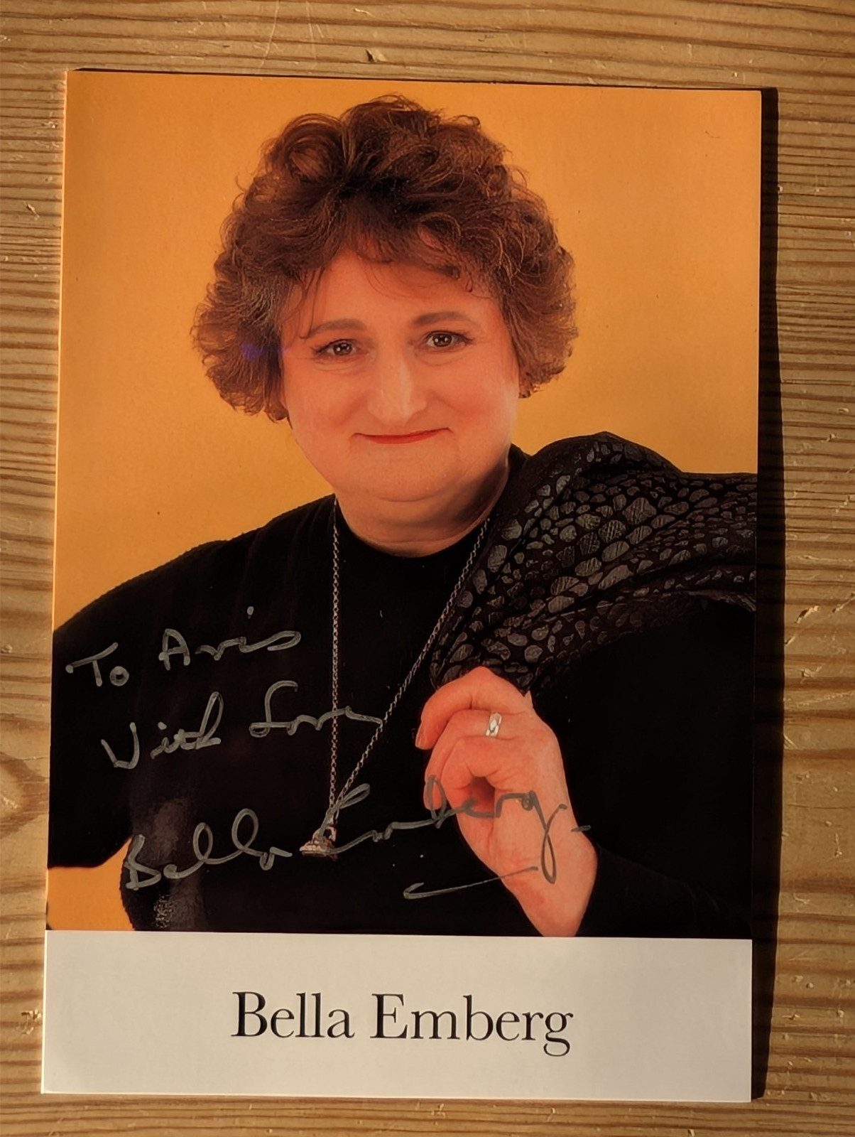 Genuine dedicated, hand signed 6x4 photograph of Bella Emberg. Genuine dedicated, hand signed 6x4 photograph of Bella Emberg.