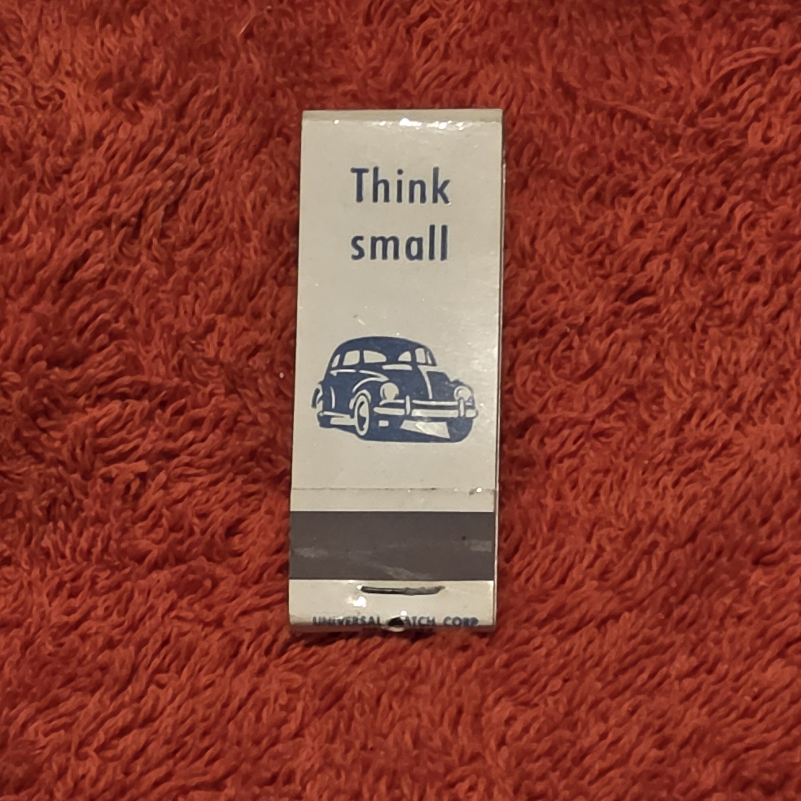 VW Bug Matchbook THINK SMALL Humphrey Volkswagen Beetle Dealer Promo Matches VW Bug Matchbook THINK SMALL Humphrey Volkswagen Beetle Dealer Promo Matches