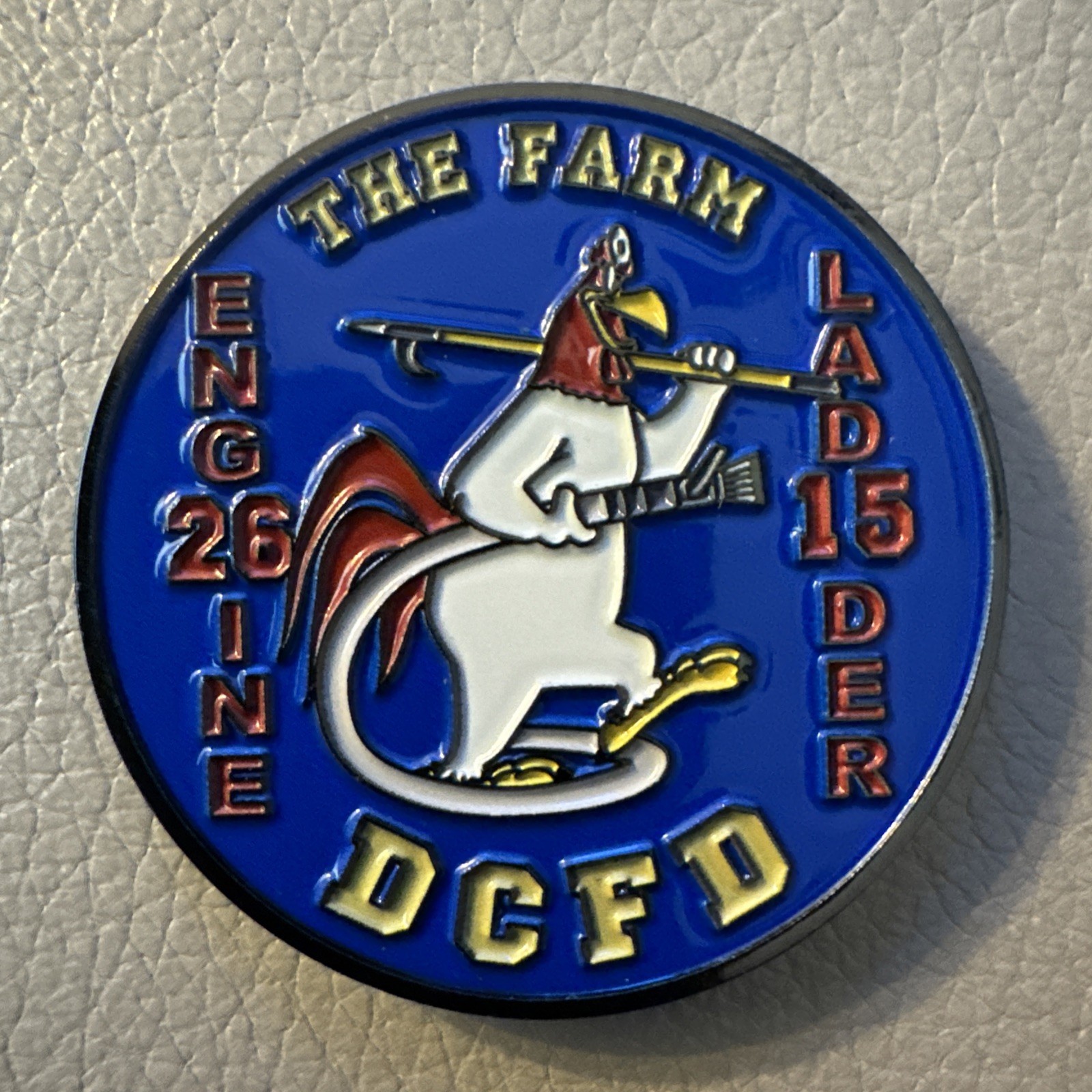 Washington DC Fire Department Engine 26 & Ladder 15 Challenge Coin ‘The Farm’