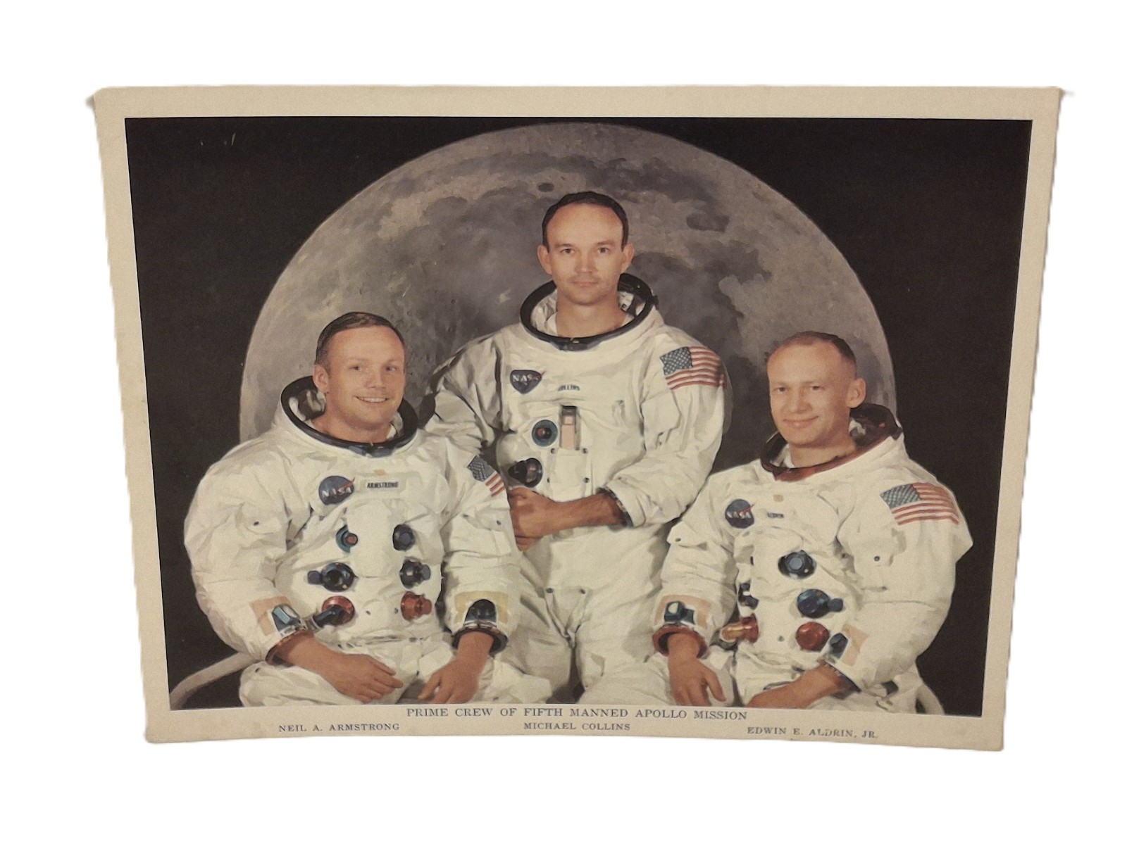 Apollo 11 Prime Crew 8x10 Portrait Moon Landing Congressman Fulton Inscription