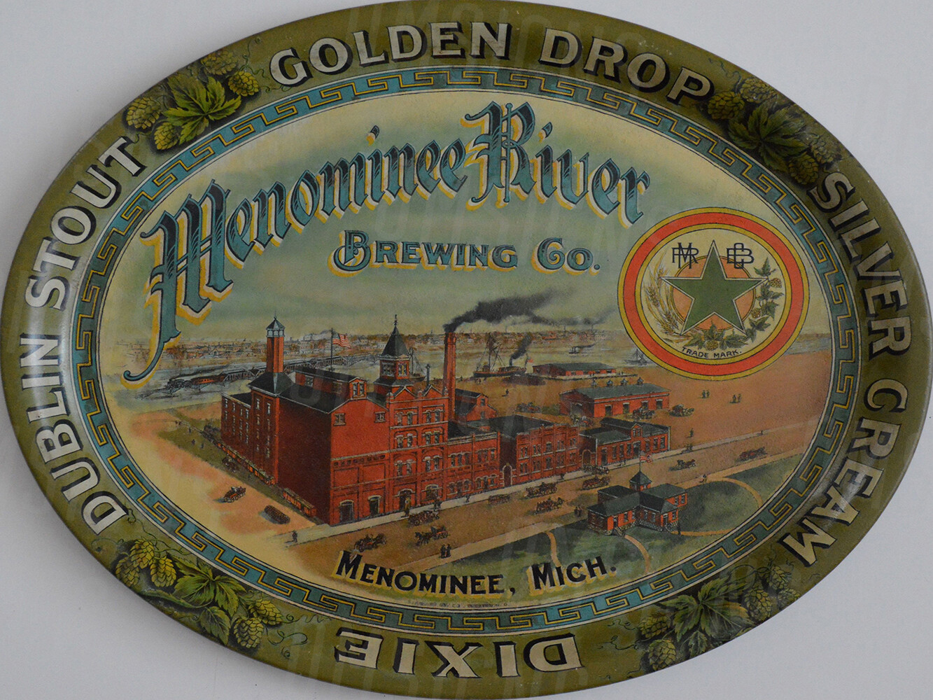 Vintage Menominee River Beer Ad Reproduction Metal Sign Bar Decor Vintage Menominee River Beer Ad Reproduction Metal Sign Bar Decor