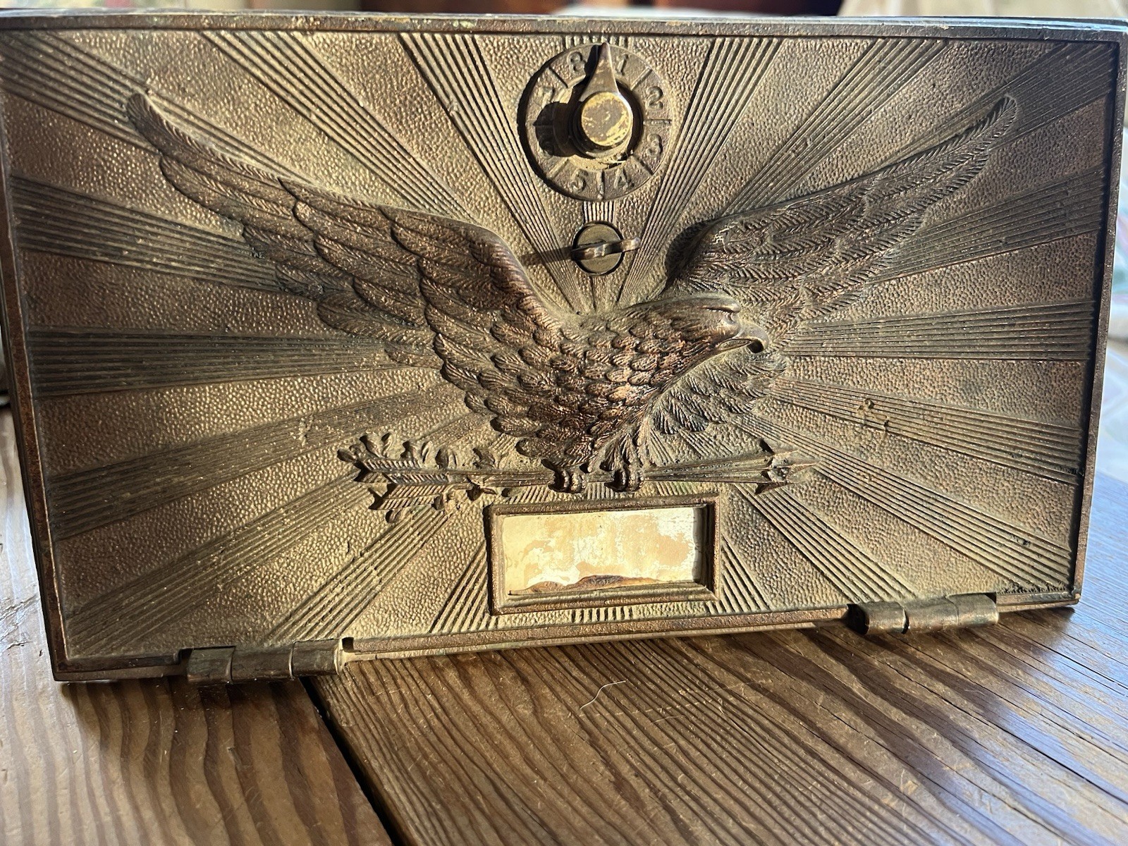 Vintage US Post Office Box Door US Flying Eagle Large Size NO COMBO
