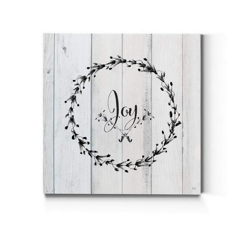 Renditions Gallery Joy Wreath Canvas, 32x32 in, Gallery Wrapped, Made in America Renditions Gallery Joy Wreath Canvas, 32x32 in, Gallery Wrapped, Made in America