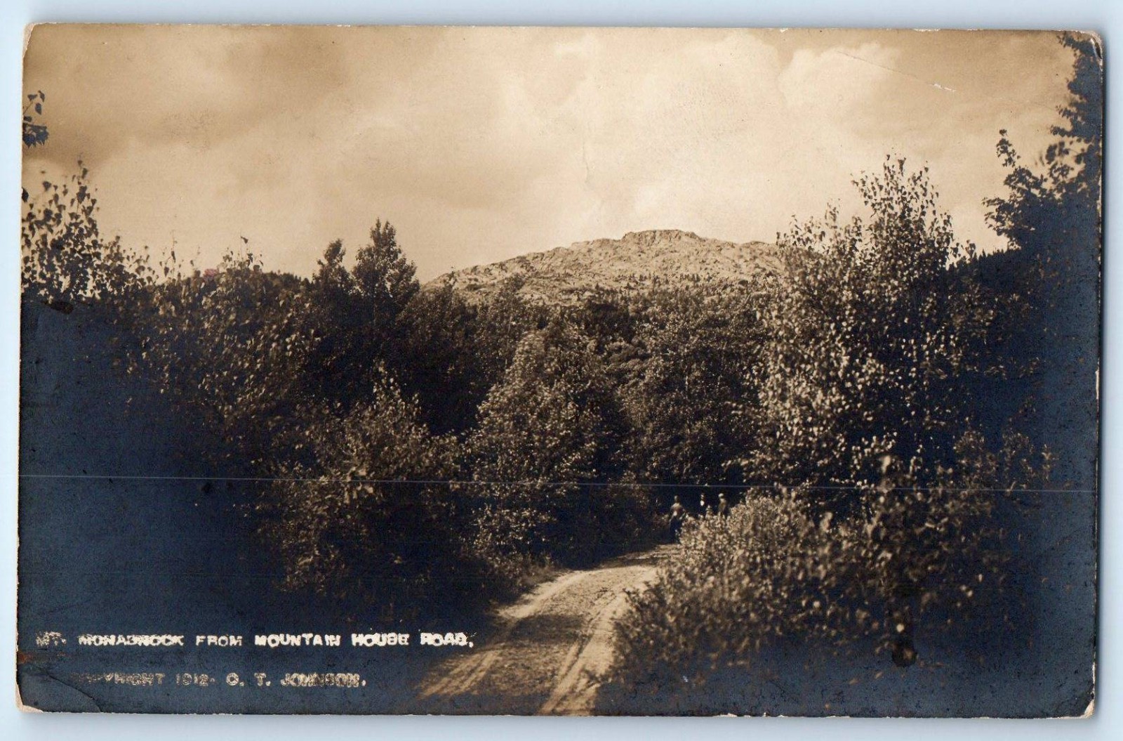 c1910\'s Mt. Monadnock From Mountain House Road RPPC Photo Antique Postcard c1910\'s Mt. Monadnock From Mountain House Road RPPC Photo Antique Postcard
