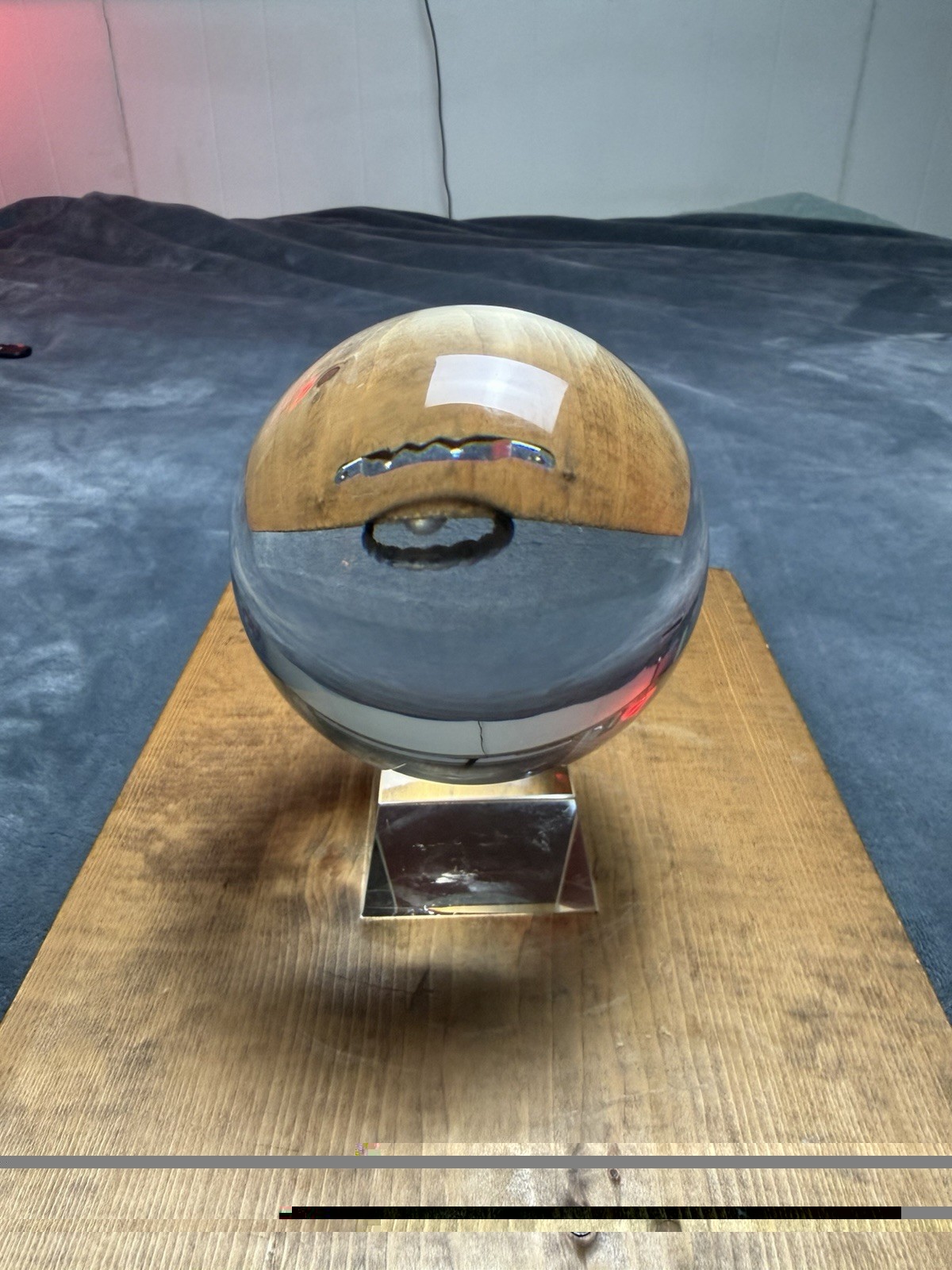 Vintage Large Clear Crystal Ball 9” / 18” Circumference Over 9 Pounds Very Nice Vintage Large Clear Crystal Ball 9” / 18” Circumference Over 9 Pounds Very Nice