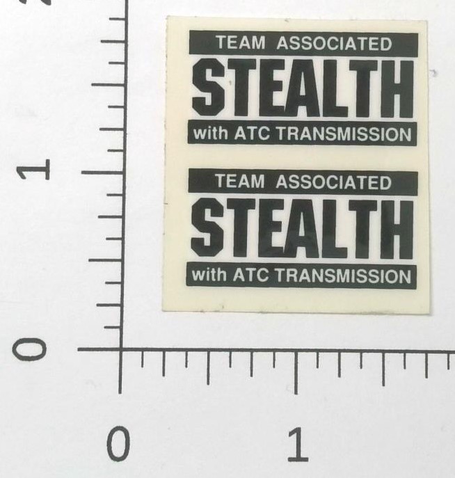 Team Associated Stealth ATC Transmission RC10 Vintage Sticker Decal