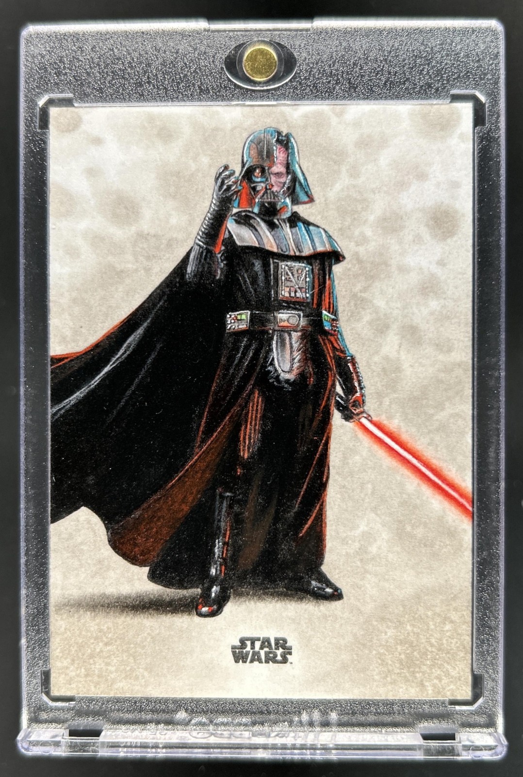 2023 Topps Finest Star Wars Darth Vader Artist Auto Autograph Sketch #1/1 2023 Topps Finest Star Wars Darth Vader Artist Auto Autograph Sketch #1/1