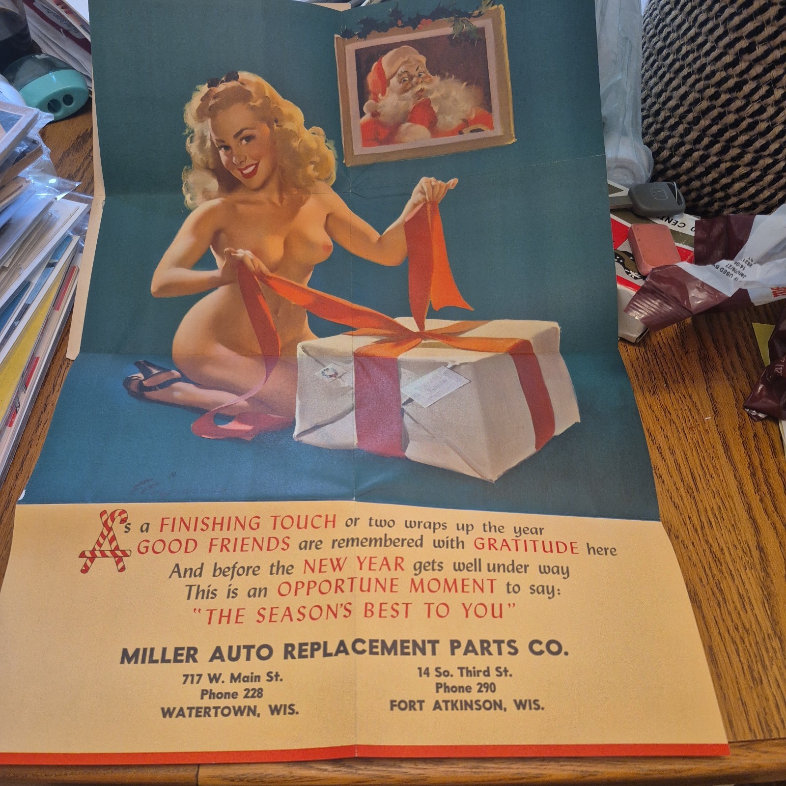 RARE Vol. 1 GIL ELVGREN Brown & Bigelow Fold-Out Advertising Booklet 5 Pin-ups RARE Vol. 1 GIL ELVGREN Brown & Bigelow Fold-Out Advertising Booklet 5 Pin-ups