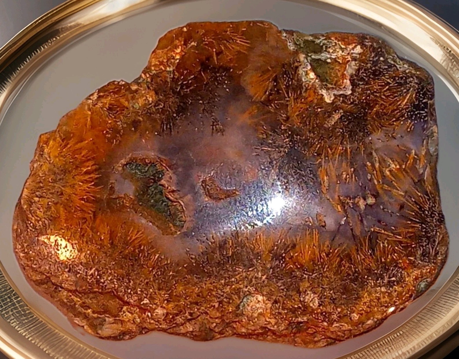Rare  1980s Old-Stock Trent Sagenite Agate (68g)