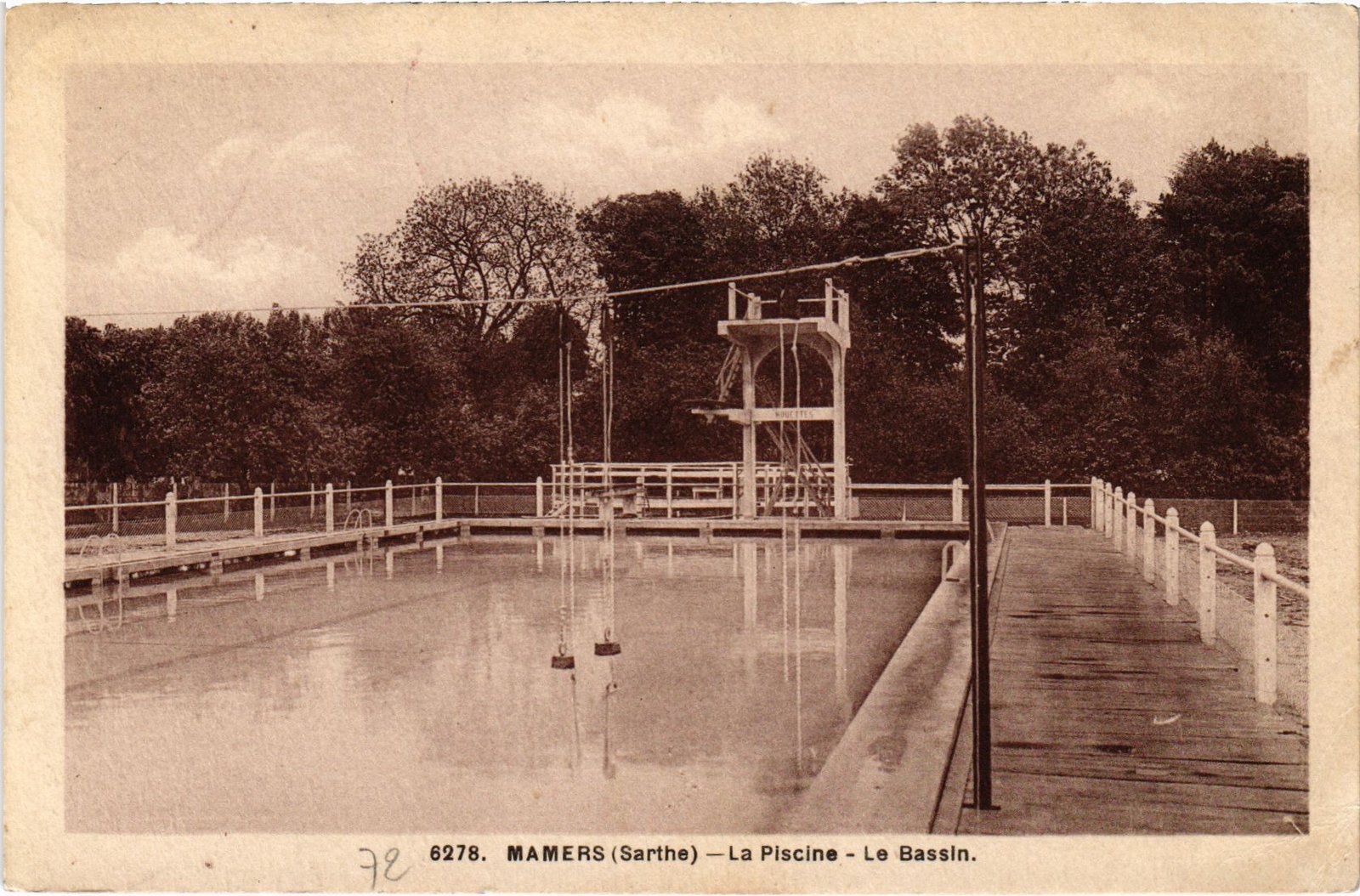 Old postcard Mamers la Piscine le Bassin (1429531)