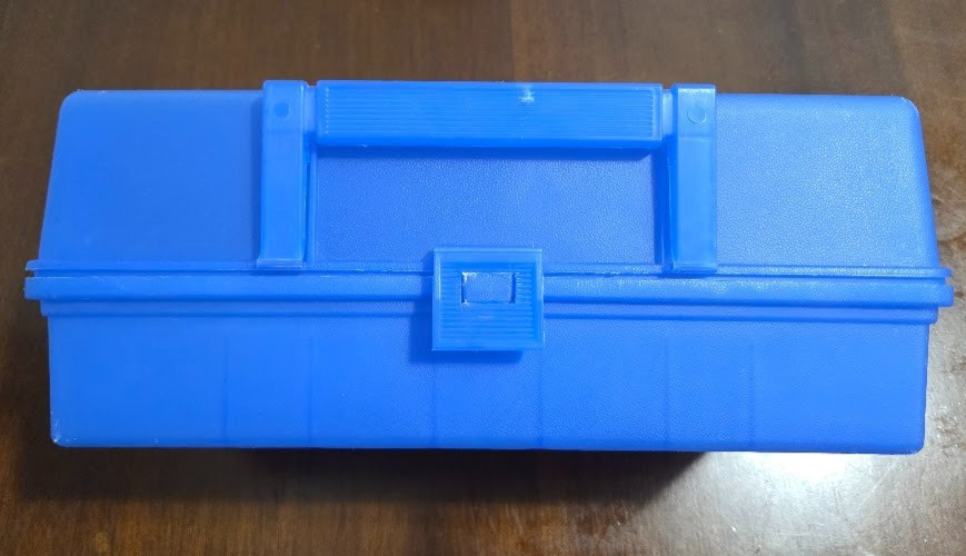 Vintage Stack-On Tool Box, Tackle Box, USA Made, Hard Plastic Blue Vintage Stack-On Tool Box, Tackle Box, USA Made, Hard Plastic Blue