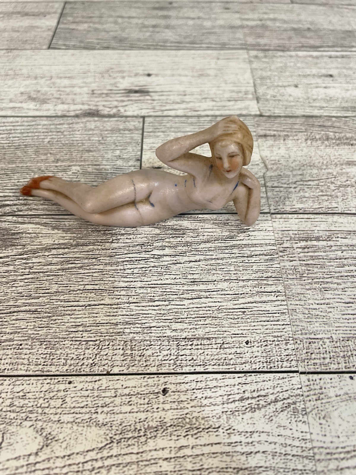 Bathing Beauty Figurine Bisque Porcelain Germany Antique 1920’s Bathing Beauty Figurine Bisque Porcelain Germany Antique 1920’s