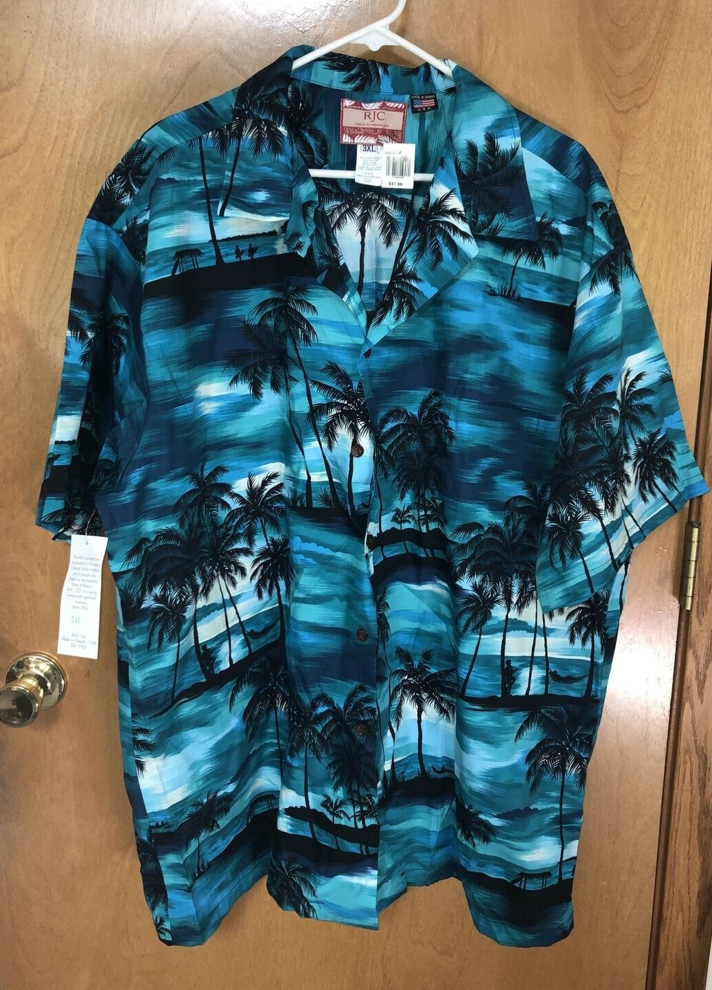 RJH Handcrafted In Honolulu 3XL NWT Hawaiian Shirt RJH Handcrafted In Honolulu 3XL NWT Hawaiian Shirt
