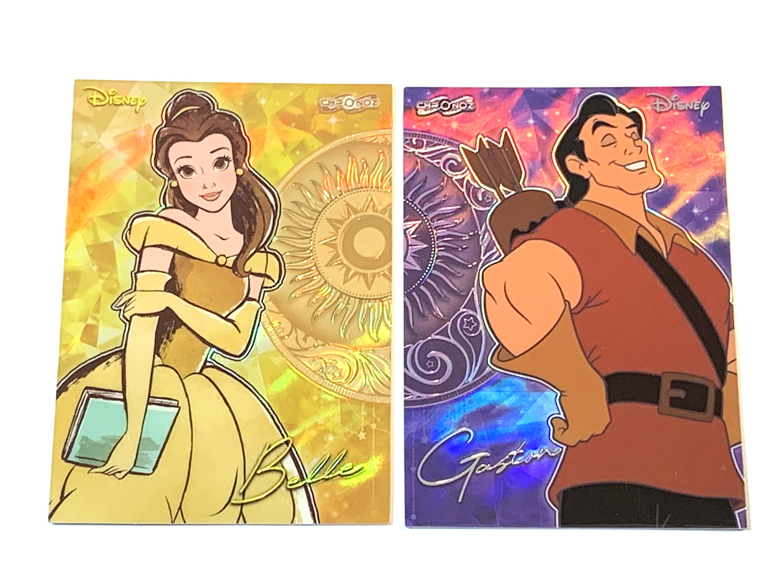 (2) Belle & Gaston 2026 Card Fun ChronoZ Disney Legacy Solar - Beauty & The Beas