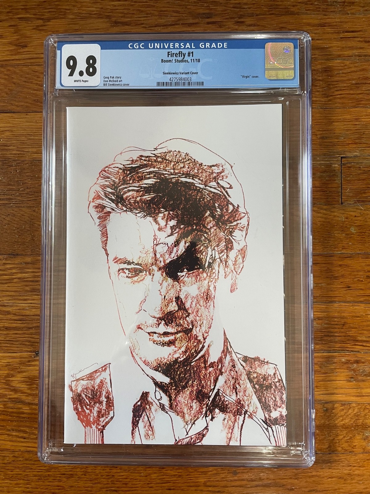 Firefly #1 - CGC 9.8, Sienkiewicz virgin sketch variant (Boom, 2018) - Serenity
