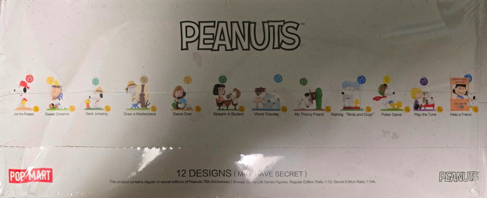 POPMART Peanuts 75 Anniversary Snoopy Comic Life Snoopy Woodstock sealed case/12 POPMART Peanuts 75 Anniversary Snoopy Comic Life Snoopy Woodstock sealed case/12