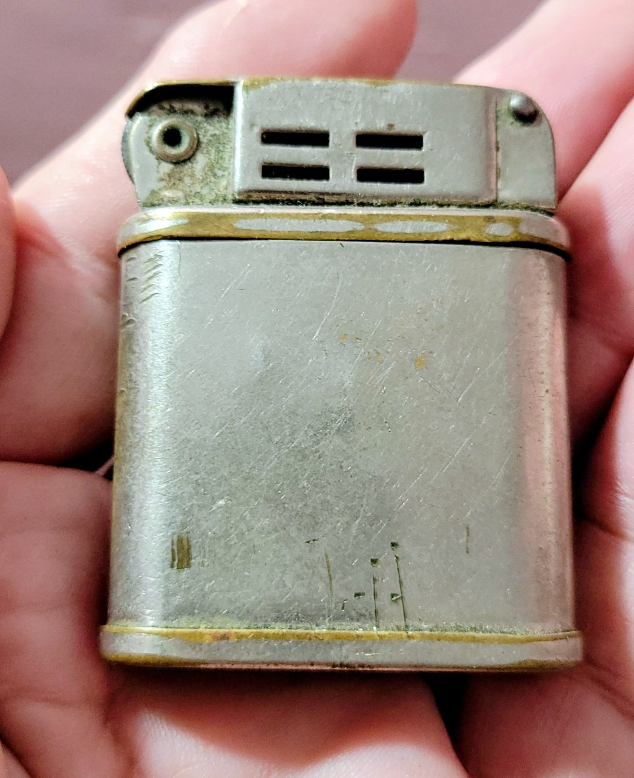 Vintage 1940s Beattie Jet Lighter Silver Chrome Brass Petrol Lighter RARE Vintage 1940s Beattie Jet Lighter Silver Chrome Brass Petrol Lighter RARE