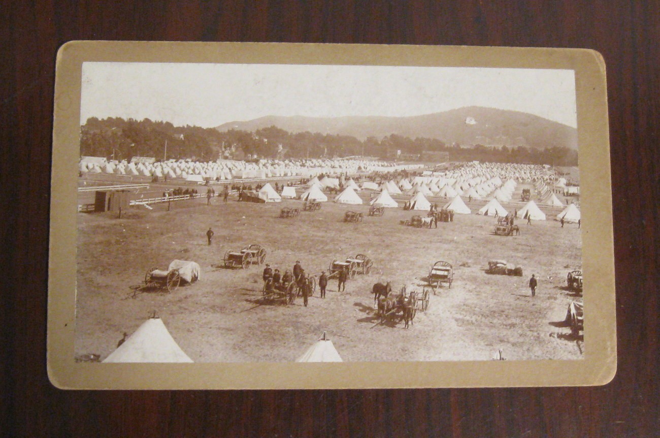1898 Cabinet Card Photograph Spanish American War Camp Merritt San Francisco 1898 Cabinet Card Photograph Spanish American War Camp Merritt San Francisco