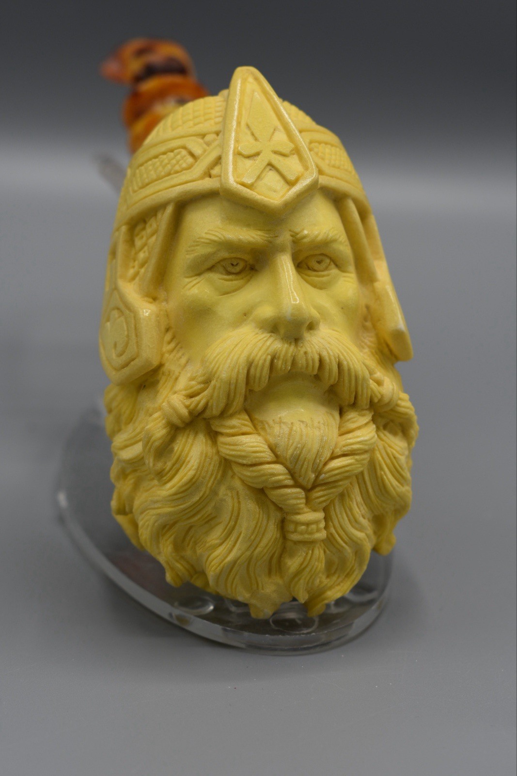 Ancient GIMLI Viking Pipe BY Erdogan Ege Block Meerschaum-NEW W CASE#630 Ancient GIMLI Viking Pipe BY Erdogan Ege Block Meerschaum-NEW W CASE#630