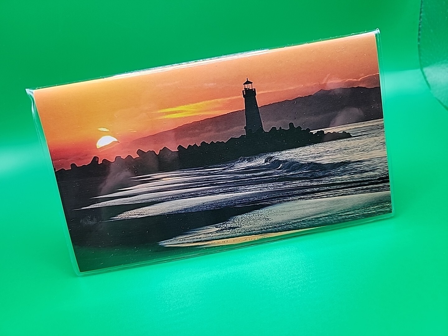 2-Year 2027-2028  Monthly Pocket Planner Calendar LIGHTHOUSE COAST SUNSET