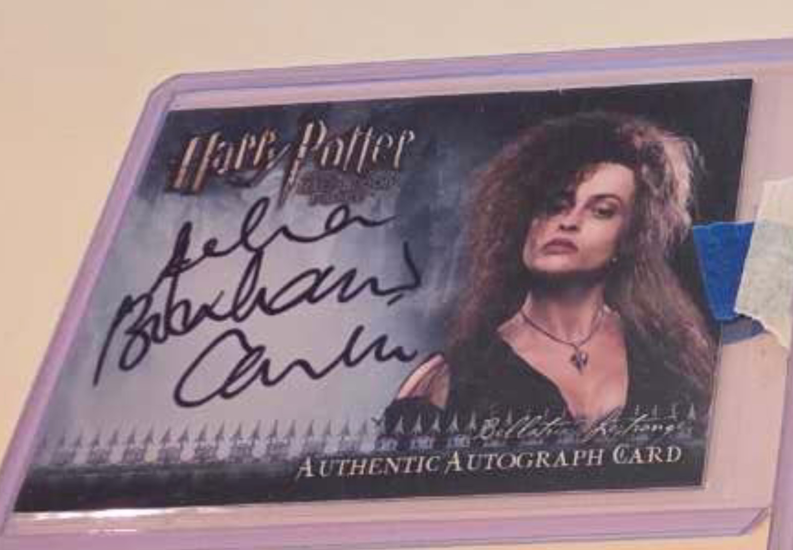 harry potter helena bonham carter autograph 2009 harry potter helena bonham carter autograph 2009