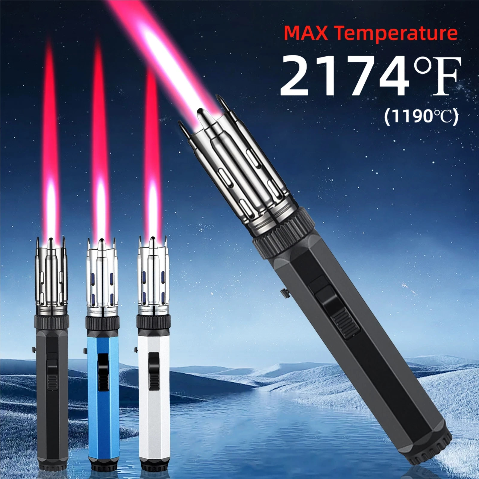 Spray Gun Lighter High Temp Welding Torch Direct Blowing Gas Windproof Lighter Spray Gun Lighter High Temp Welding Torch Direct Blowing Gas Windproof Lighter
