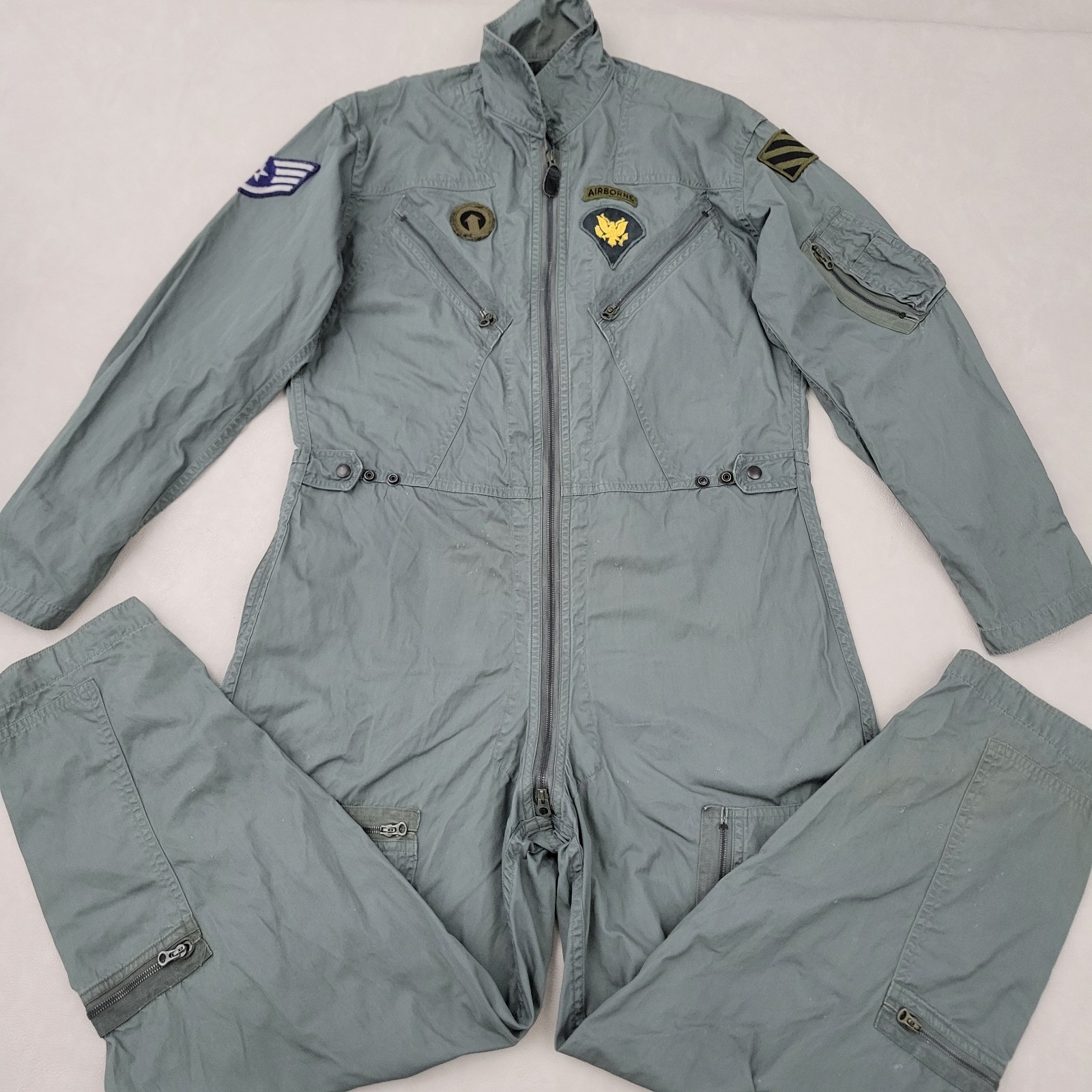 Vietnam War 1959 USAF K-2B Flight Suit 101st Airborne Screaming Eagles Berger Lg