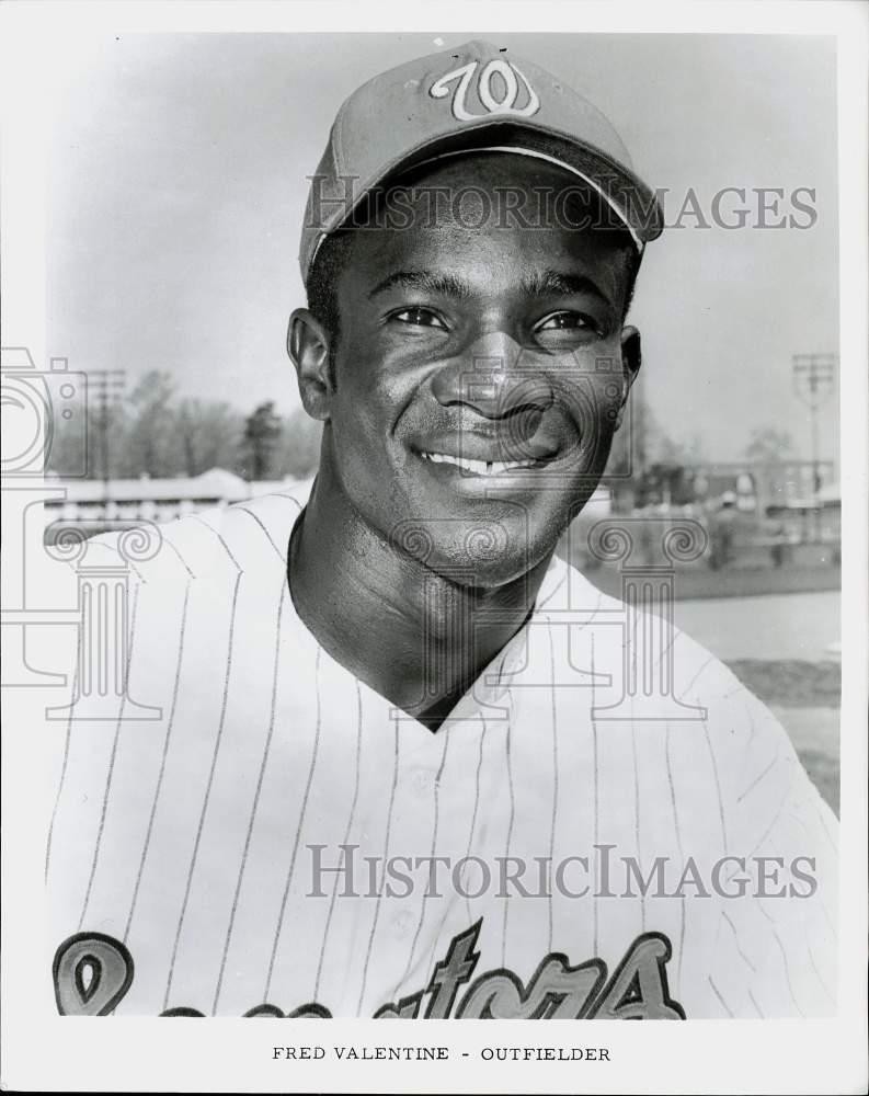 1968 Press Photo Outfielder Fred Valentine, Washington Senators Baseball 1968 Press Photo Outfielder Fred Valentine, Washington Senators Baseball