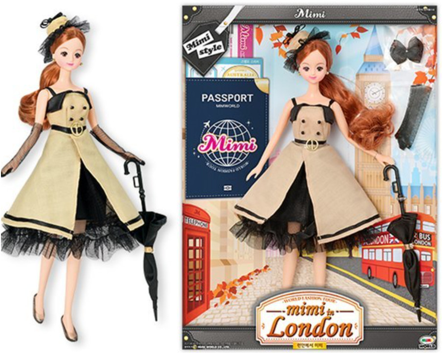 Mimi Style World Fashion Tour MIMI IN LONDON Korean Maron Doll Figure Toy New Mimi Style World Fashion Tour MIMI IN LONDON Korean Maron Doll Figure Toy New