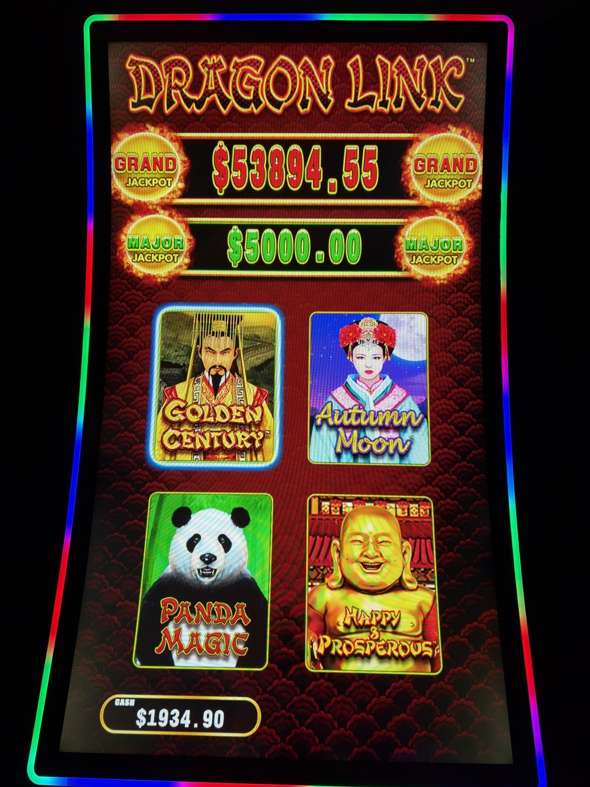 PRICE DROP to $3,000 Dragon Link / Dragon Cash Slot Machine 4 games in 1 unit