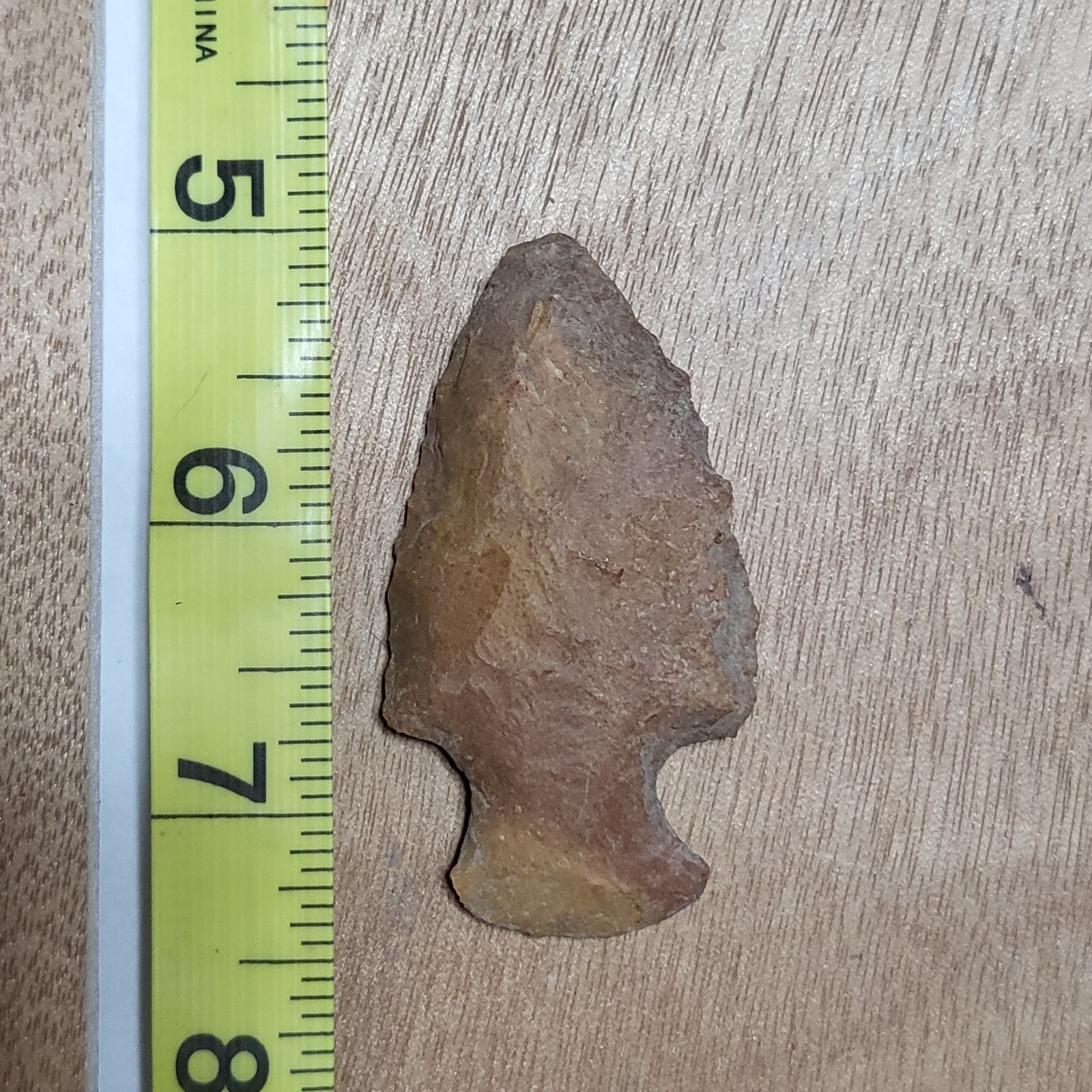 WELL USED AUTHENTIC ARKANSAS STEMMED KNIFE ARTIFACT SPEAR STONE TOOL