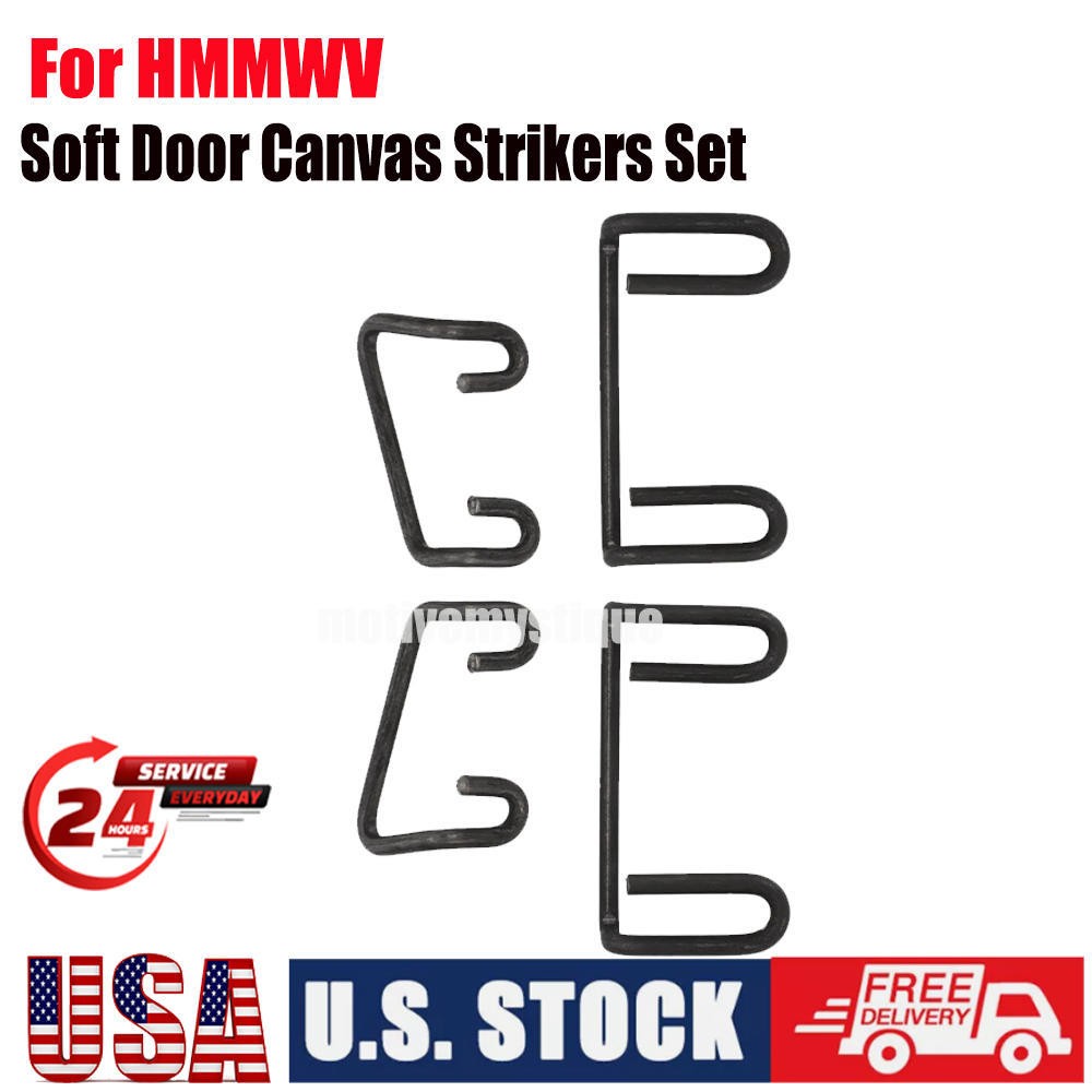 Set of 4 For HMMW V Soft Door Canvas Strikers - Left Right Front Rear Catch