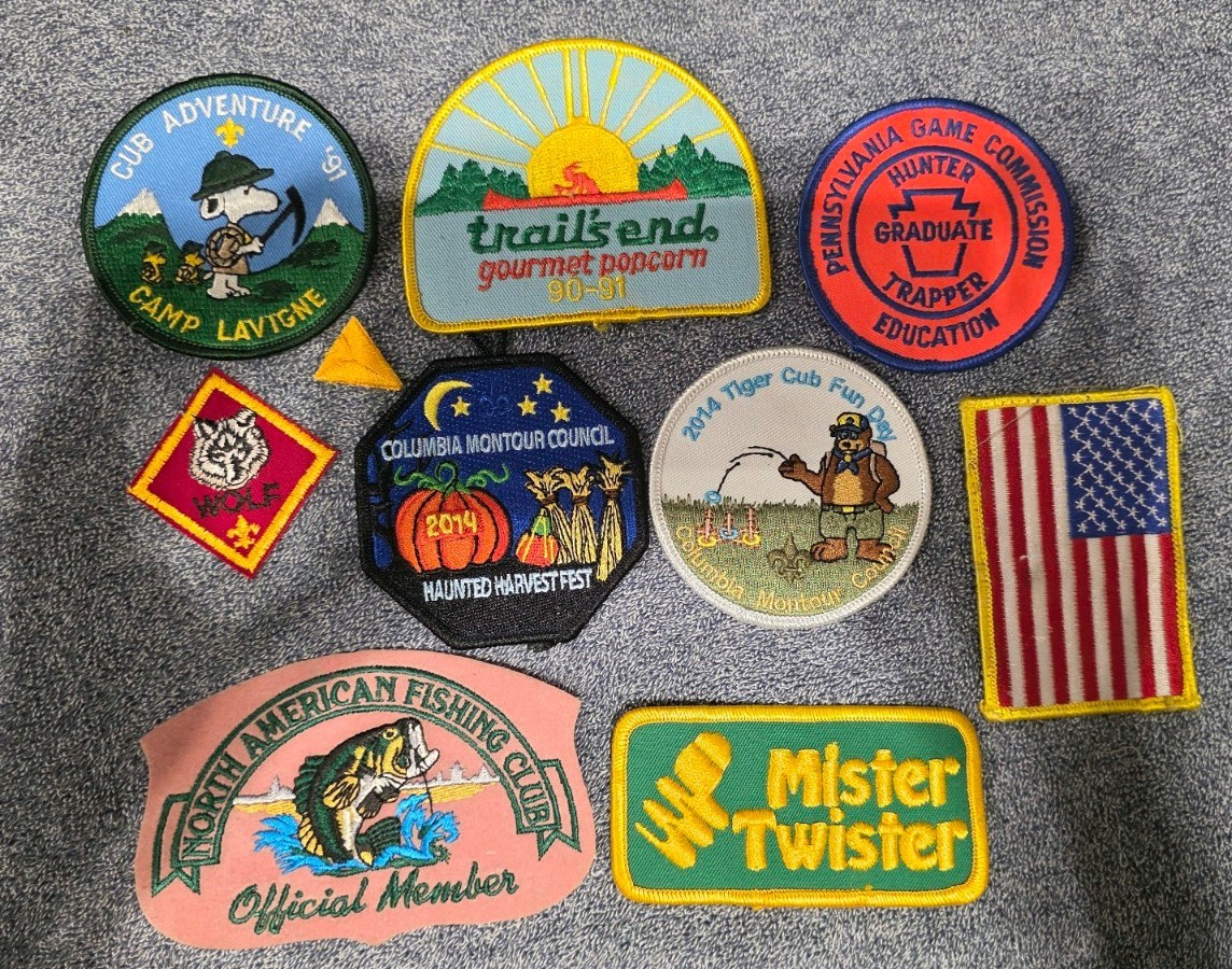 BSA BOY SCOUT LOT, MISC OUTDOOR PATCHES, VINATGE, FISHING, HUNTING BSA BOY SCOUT LOT, MISC OUTDOOR PATCHES, VINATGE, FISHING, HUNTING