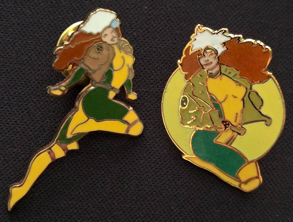 Marvel Rogue pin lot vintage 90s x-men Planet Studios cloisonne enamel Marvel Rogue pin lot vintage 90s x-men Planet Studios cloisonne enamel
