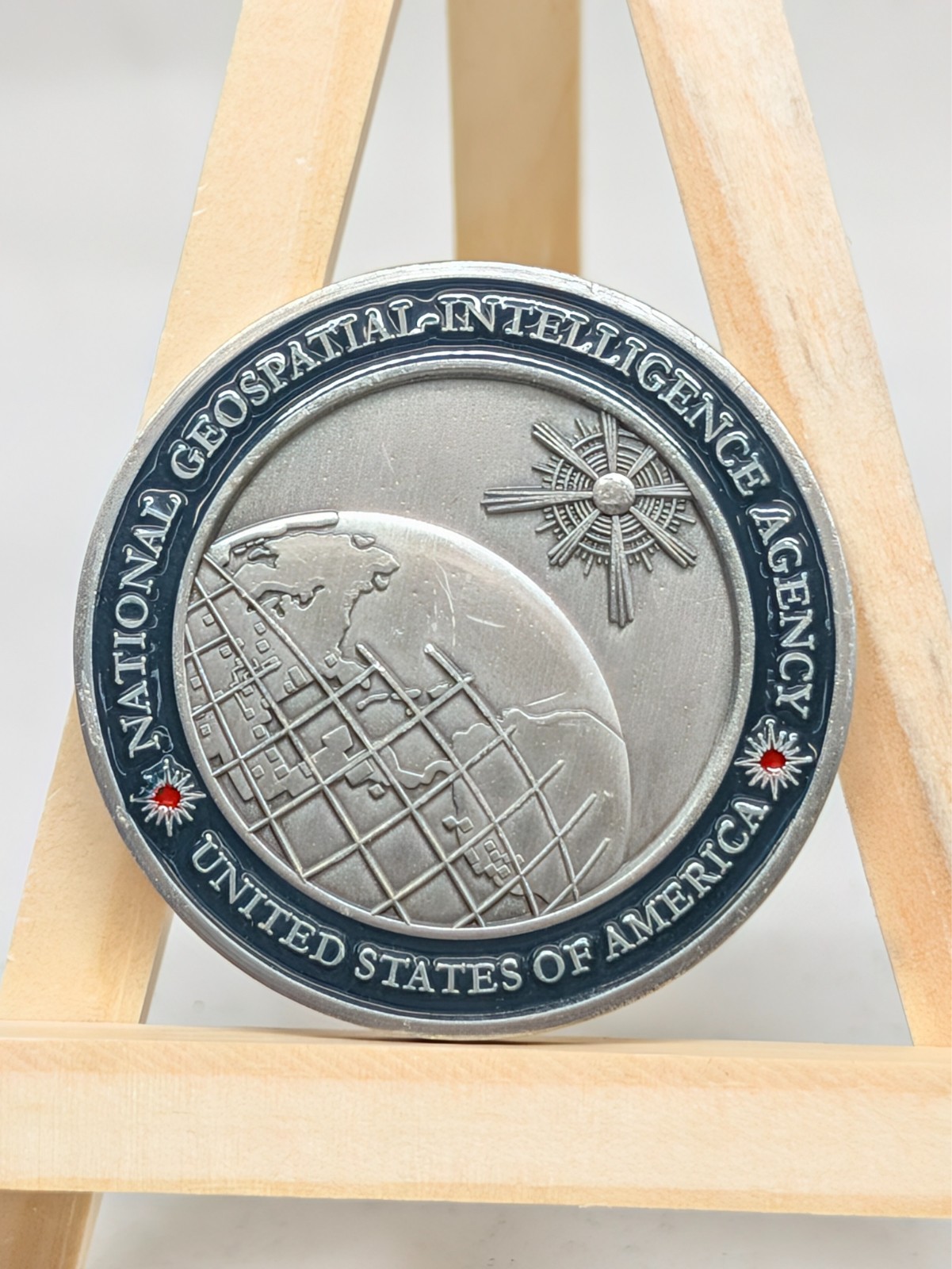 Robert D Sharp NGA Director Challenge Coin Vice Admiral Geospatial Intelligence
