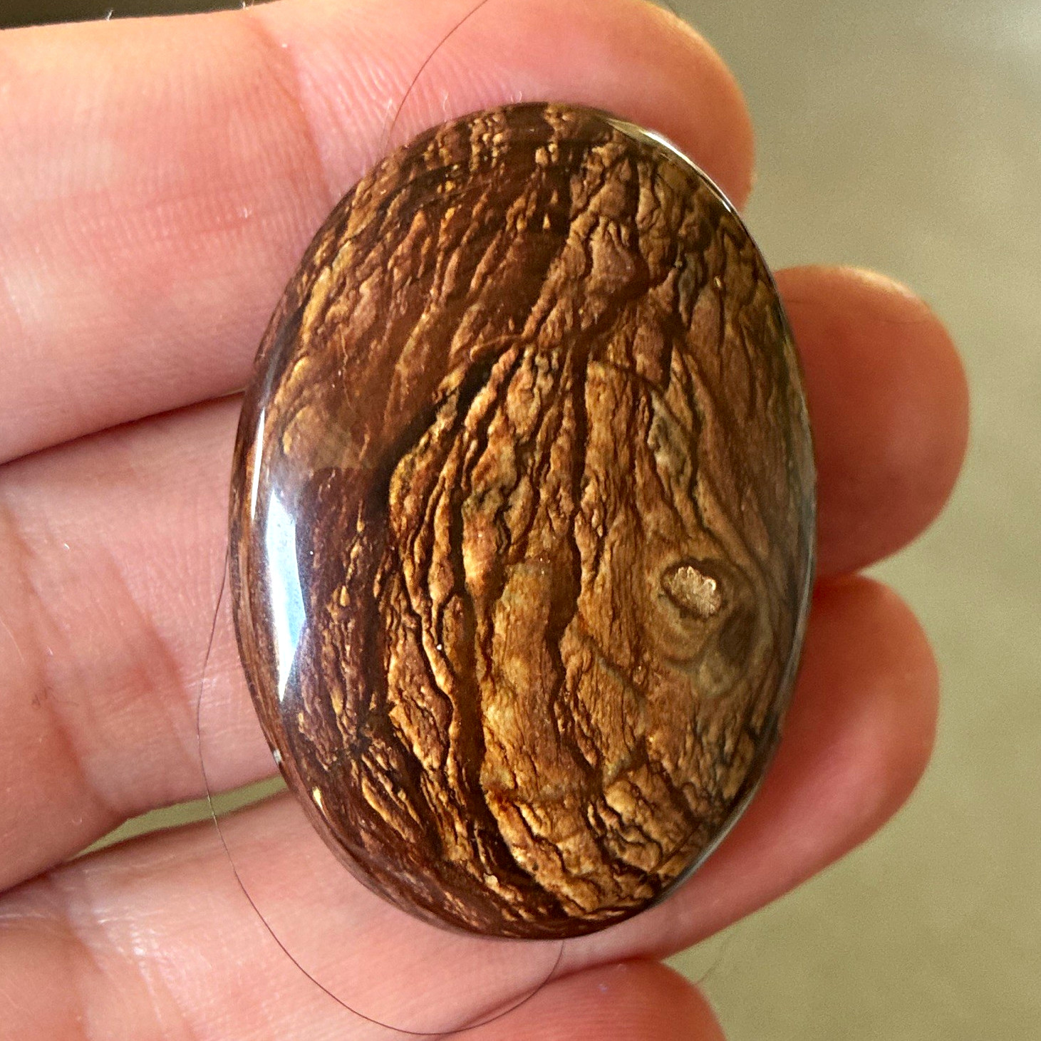 Biggs Jasper Cabochon OLD STOCK 30 x 41 mm Biggs Jasper Cabochon OLD STOCK 30 x 41 mm