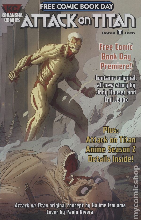 Attack on Titan FCBD #0 VF 2017 Stock Image