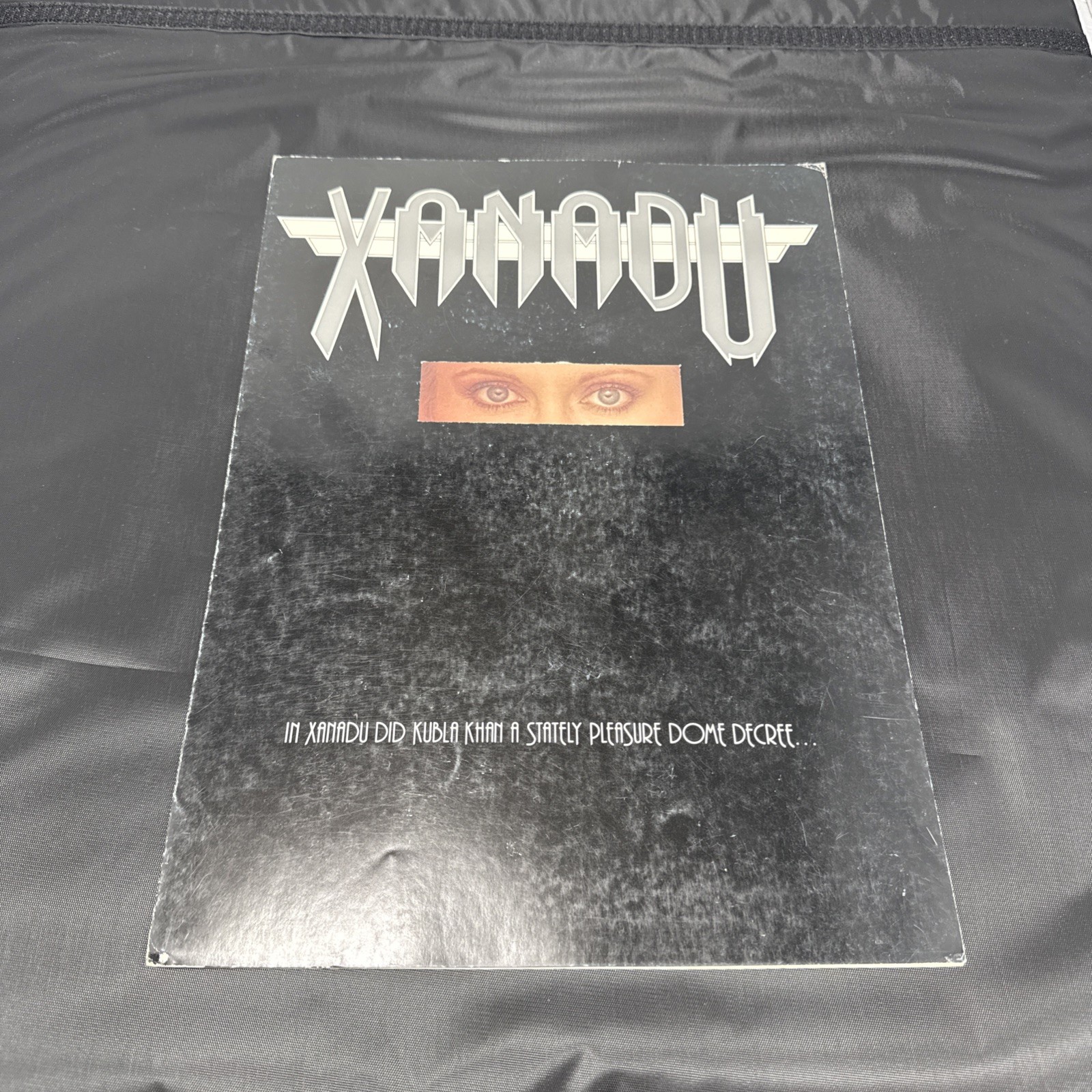 Xanadu 1980 Fold Open Movie Press Release Promo Booklet Olivia Newton John