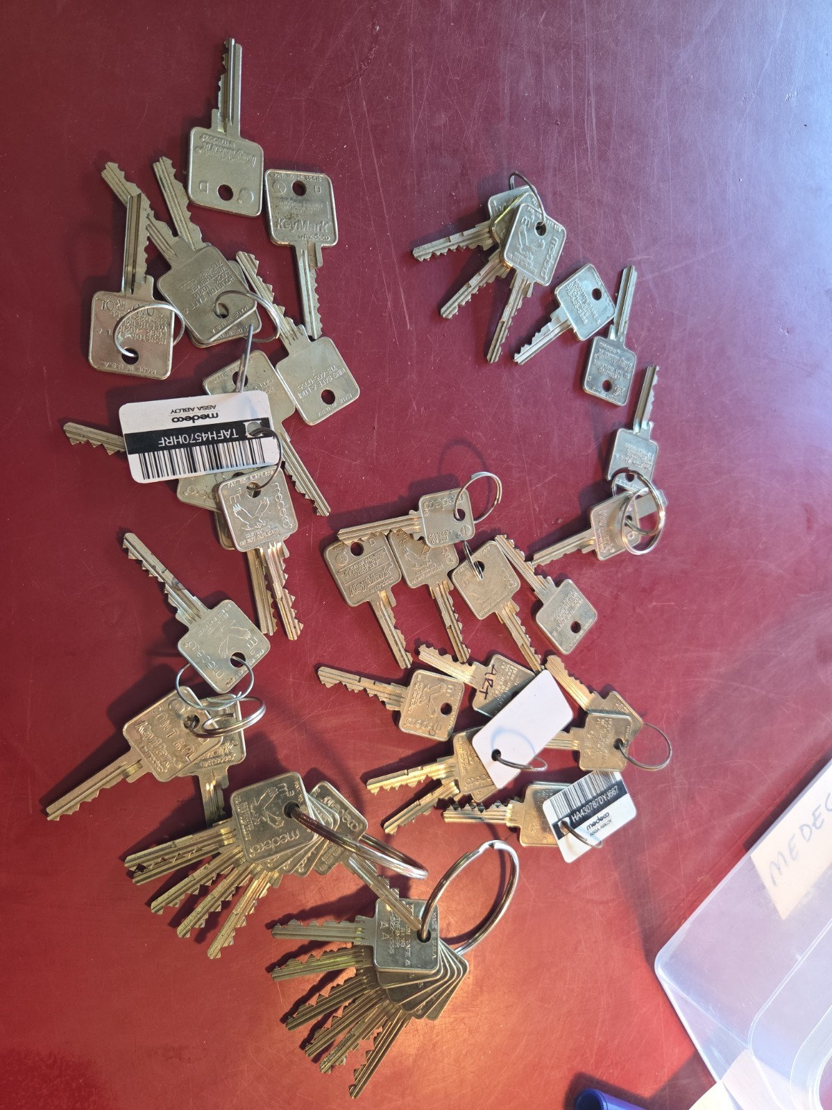 Medeco Cut Keys Locksmith ART 45 KEYS total Medeco Cut Keys Locksmith ART 45 KEYS total