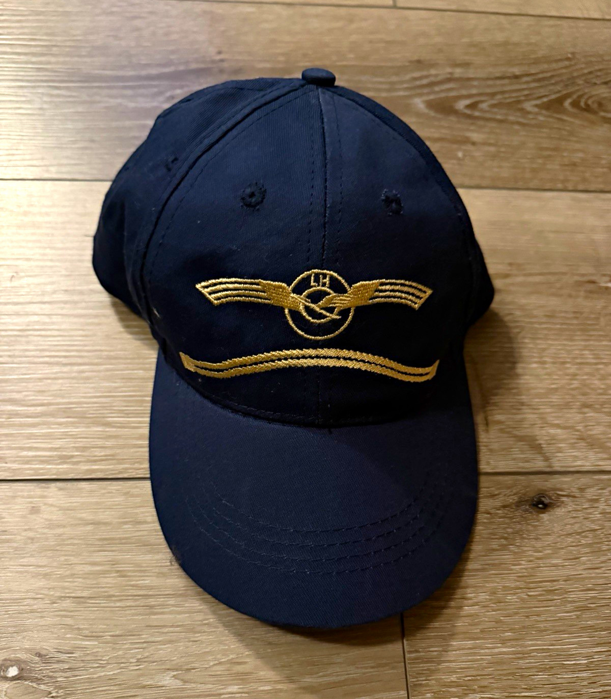 Lufthansa Kids Pilot Captain Hat Cap DLH Gold Wings Aviation Airline Youth Lufthansa Kids Pilot Captain Hat Cap DLH Gold Wings Aviation Airline Youth