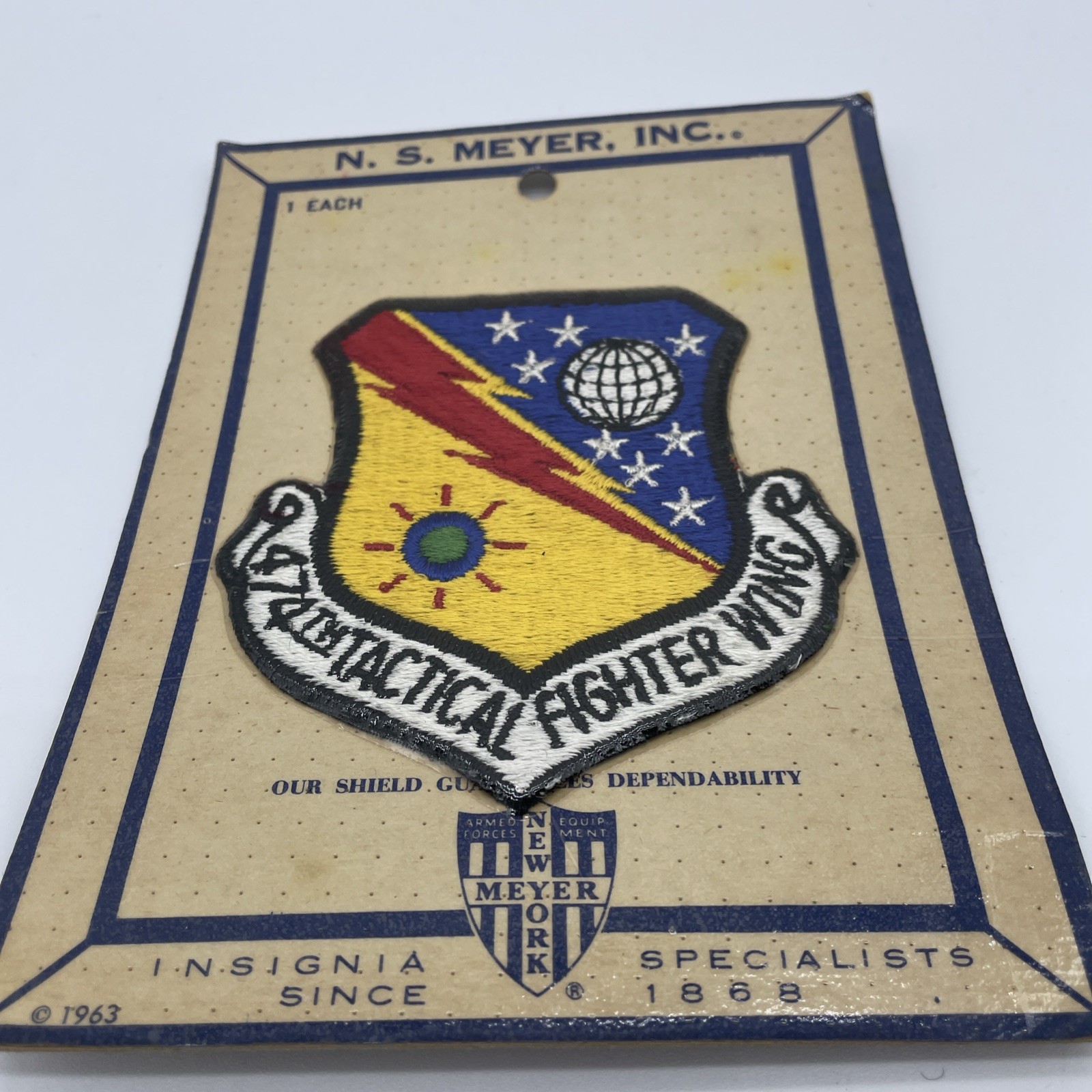 VINTAGE N.S. Meyers Inc 1963 UNOPENED  Armed Forces PATCH