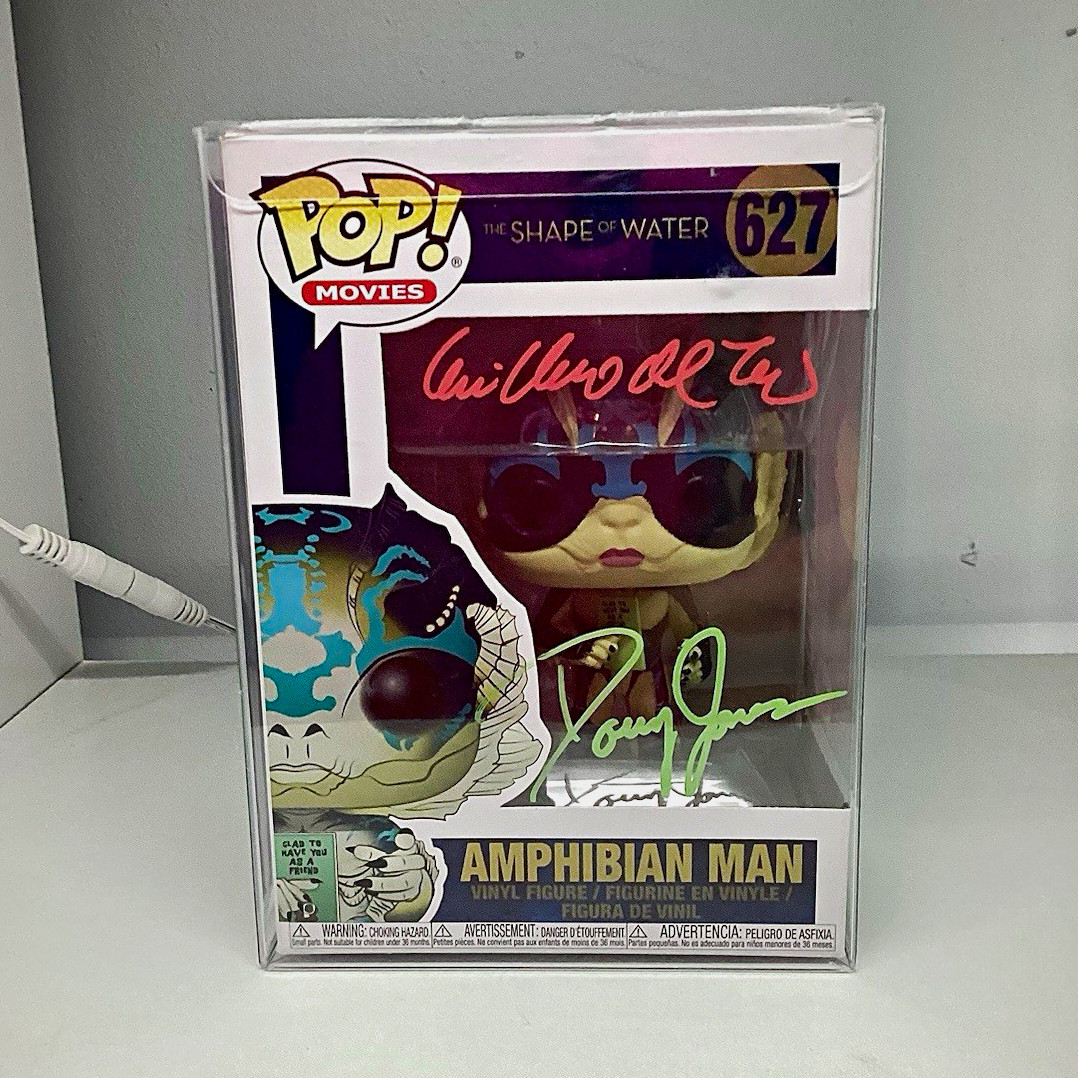 Guillermo Del Toro Doug Jones Signed Funko Pop #627 The Shape of Water Auto JSA