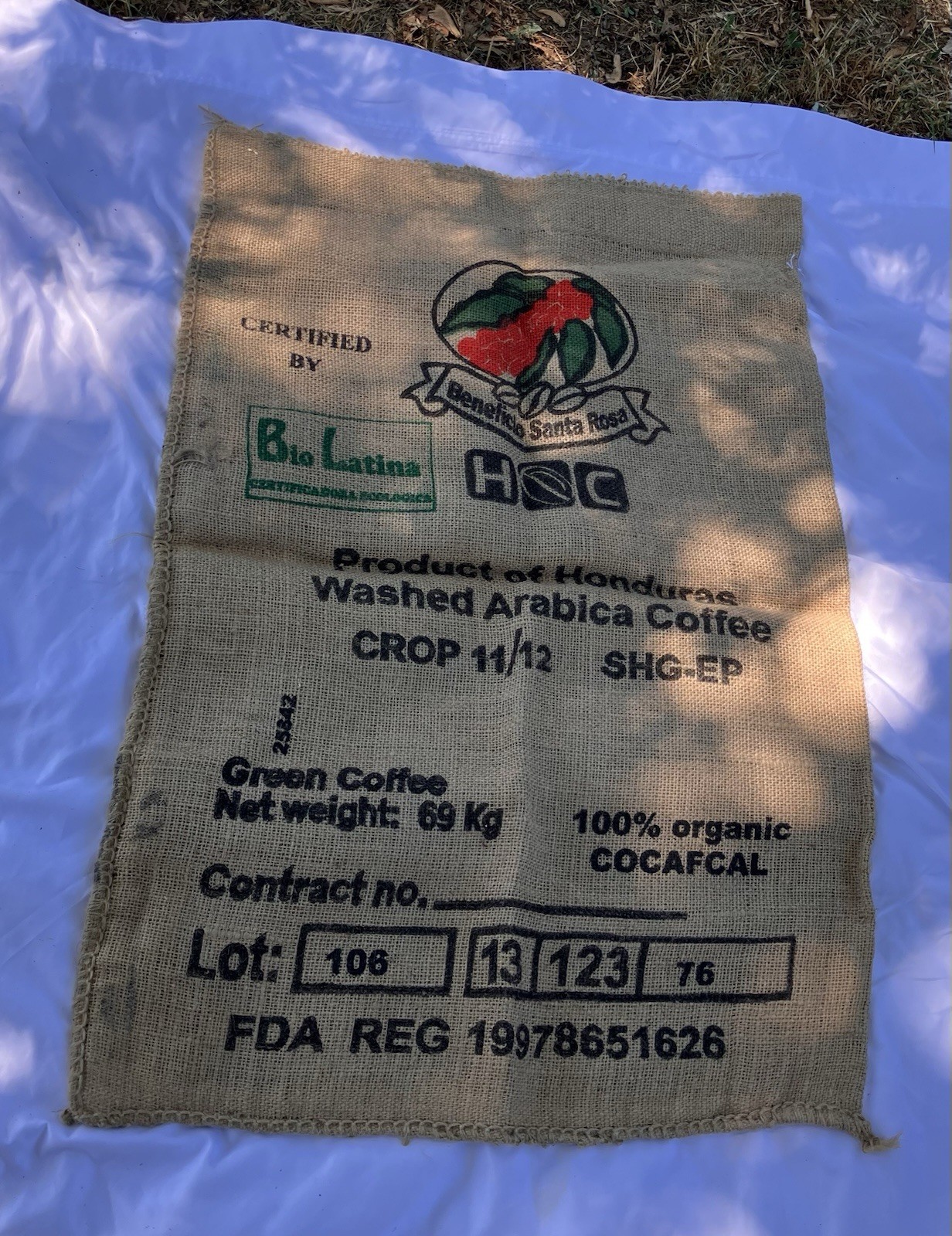 Burlap Beneticio Santa Rosa Sack Bag Jute Coffee House Art Sturdy Heavy Fabric Burlap Beneticio Santa Rosa Sack Bag Jute Coffee House Art Sturdy Heavy Fabric
