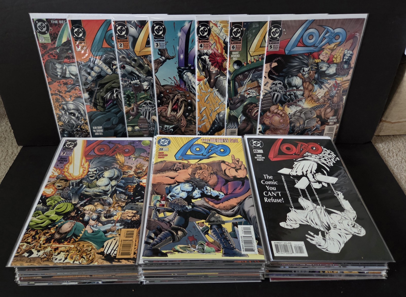 LOBO (DC COMICS, 1993-1999) #0, 1-64 + ANNUALS 1-3 COMPLETE ONLY MISSING #63 LOBO (DC COMICS, 1993-1999) #0, 1-64 + ANNUALS 1-3 COMPLETE ONLY MISSING #63