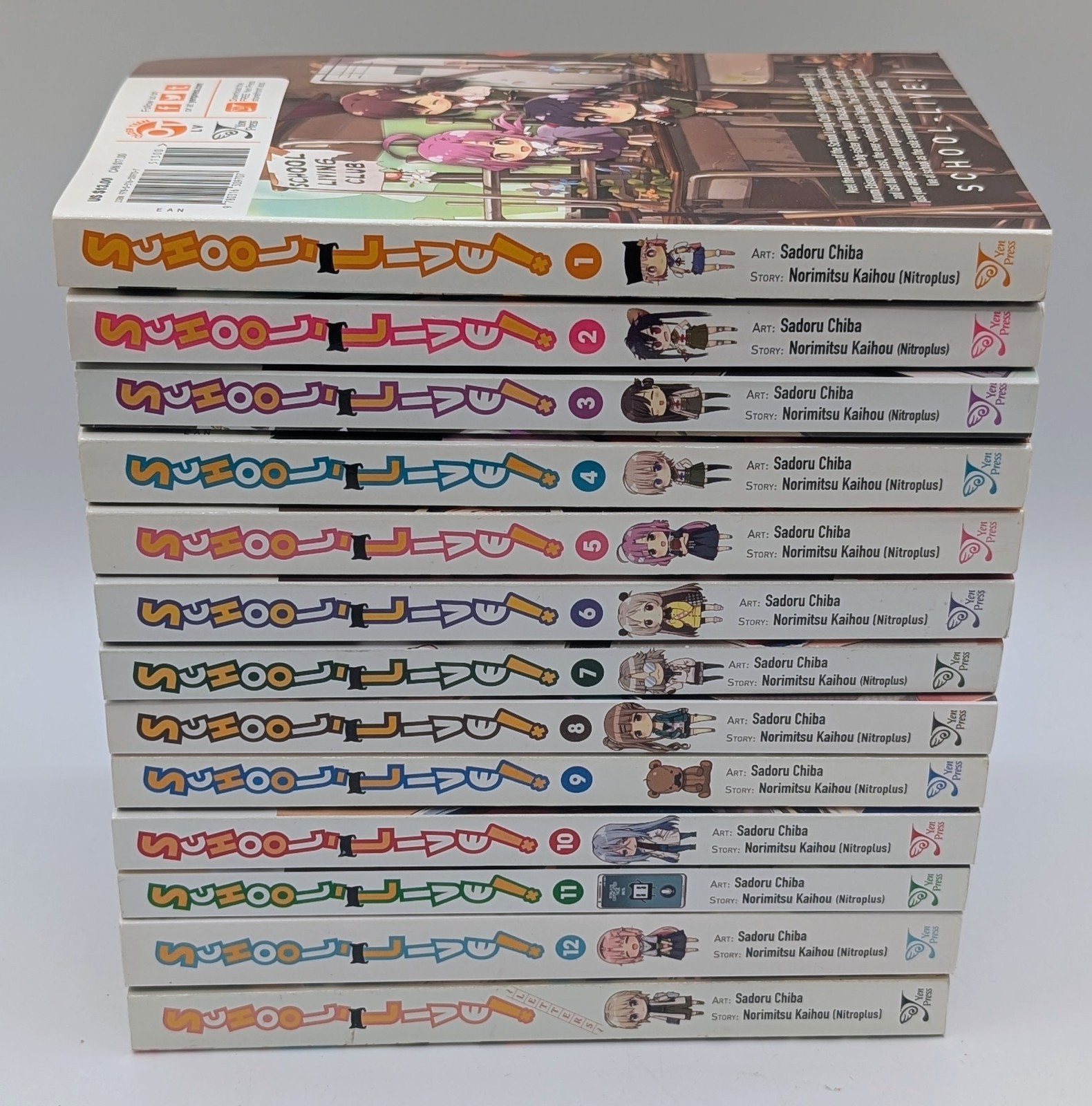 School-Live Manga Vol 1-12 Complete + Letters English Yen Press 13 Book Set NM School-Live Manga Vol 1-12 Complete + Letters English Yen Press 13 Book Set NM